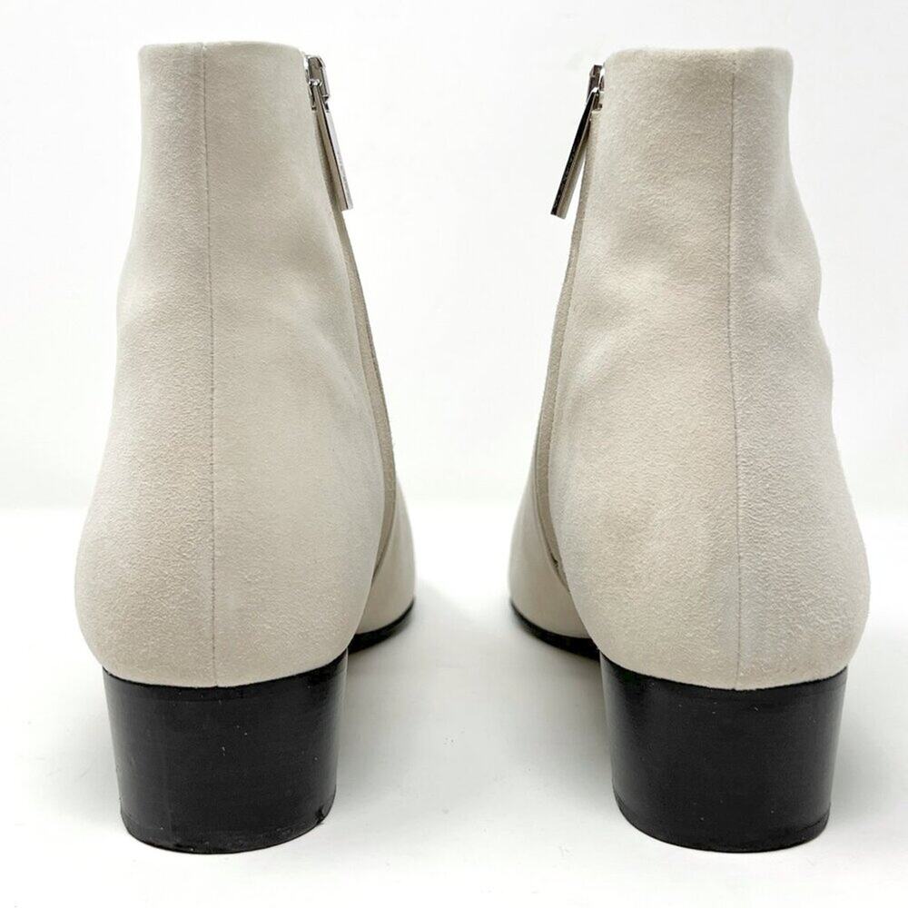 The Row Ambra‎ Beige Suede Ankle Boots Size 40.5 Quiet Luxury Pointed Toe - Picture 5 of 10